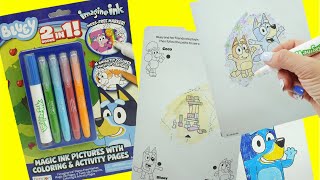 Bluey \u0026 Bingo 2 in 1 Imagine Ink and Coloring Activity Book