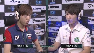 [SBENU SSL 2015] Life vs sOs  RO.16 Group herO  Match1 set1 -EsportsTV, Starcraft 2