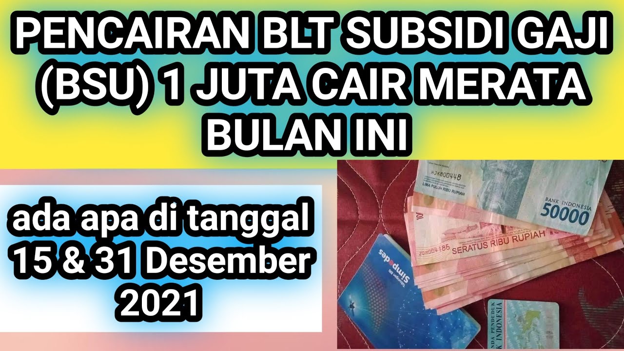 PENCAIRAN BLT SUBSIDI GAJI (BSU) 1 JUTA CAIR MERATA BULAN INI - YouTube