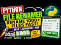 Python Batch File Renamer Tutorial | Rename Files & Extensions in Seconds (Beginner Project) 2026