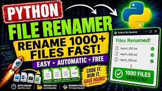 Python Batch File Renamer Tutorial | Rename Files & Extensions in Seconds (Beginner Project) 2026