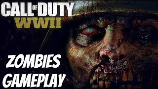Call of Duty WW2 - Zombies Mode Gameplay Walkthrough Part 1 Tesla Gun [1080p 60fps] PS4 PRO