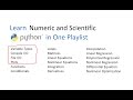 Variable Types, I/O, and Plots in Python
