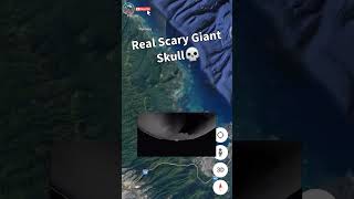 Real Giant Creepy Skull💀 Found On Google Earth #shorts #scary