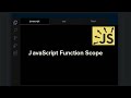 Function Scope - JavaScript Tutorial #Shorts #Romeo