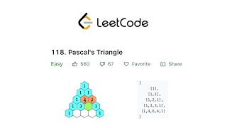 LeetCode Pascal's Triangle Solution Explained - Java