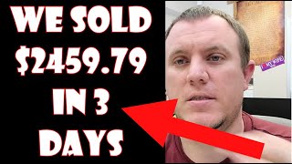 Sold Over $2,000.00 in 3 days on Ebay - Reselling Used Goods Online