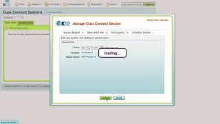 How to Create a Class Connect Session on K-12