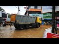 flood after heavy rain at ettumanoor town www.kairalynews.com