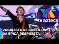 Exhortan a vocalista de Green Day no visitar TV Azteca tras chasco con Katy Perry