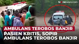 Dramatis! Ambulans Terjebak Banjir di Kupang, Warga Bantu Evakuasi Pasien | OneNews Update