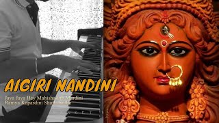 Aigiri Nandini |  Mahishasura Mardini Stotram | Piano Cover | Navratri Special