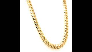 14K Yellow Gold Miami Cuban Chain, 7mm 24\