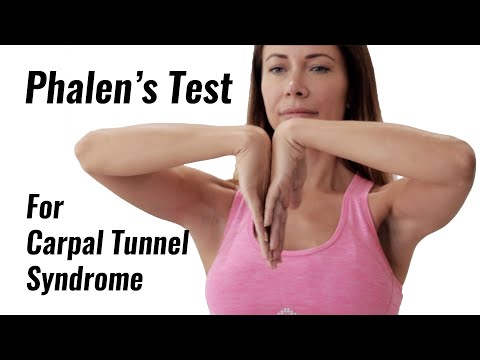 How can I test myself for carpal tunnel?