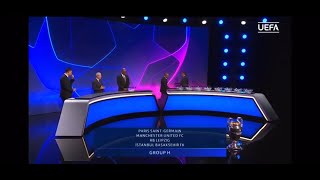 Champions League Group H Live draw | PSG, Man Utd, RB Leipzig & İstanbul Başakşehir F.K.