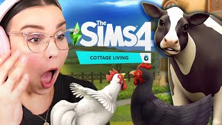 The Sims 4 OFFICIAL FARMING and ANIMAL pack! Trailer Reaction