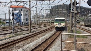 🐰大船駅 到着から発車メロディまで一連  185系 踊り子115号