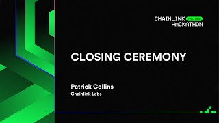 🏆 Chainlink Fall 2022 Hackathon Closing Ceremony (1 hour)