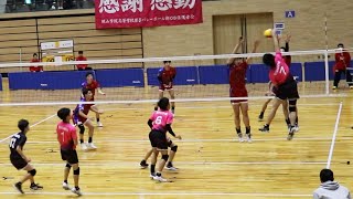 【近畿私学大会2024】洛南 vs 桃山学院　 第１セット　＜男子バレーボール＞