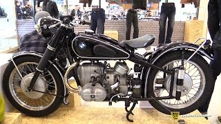 1952 BMW R67 2 ISDT - Walkaround - 2015 Salon de la Moto Paris