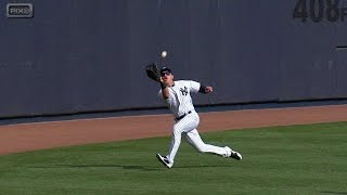 NYM@NYY: Ellsbury slides to make the catch in the gap