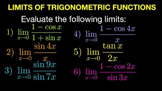 Limits of Trigonometric Functions (Tagalog/Filipino Math)