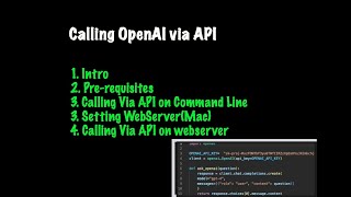 Python calls OpenAI API on a webserver (code)