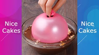 Tip Balloon Chocolate Bowls Hacks #Shorts