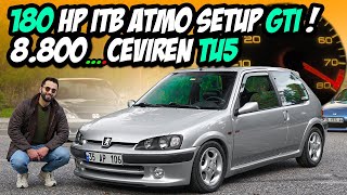 180 HP Peugeot 106 GTi / 8.800 RPM Tu5 / Dbilas İTB SETUP / Gazladık / Ph1 \u0026 Ph2 Farkları / TEST