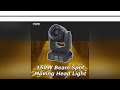 yuer mini led moving head 150w beam spot 18 rotating prisms dmx stage effect light disco dj bar we