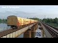 kanyakumari mumbai jayanthi janatha express....crossing periyar river aluva near kochi......