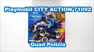 Playmobil CITY ACTION 71092 Quad Polizia