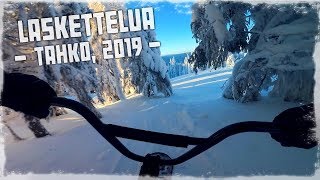 Laskettelua Snowscootilla, TAHKO 2019