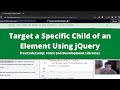 Target a Specific Child of an Element Using jQuery (jQuery) freeCodeCamp Tutorial