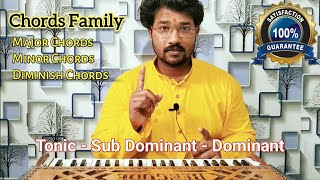 हारमोनियम में Chords Family | Easy Harmonium Tutorial By Rajkumar Laha #harmonium #chordsfamily