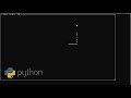Snake game in python - curses -  randint - Python games
