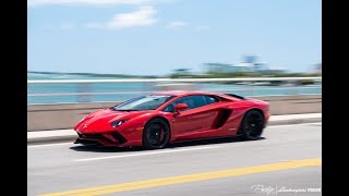 Lamborghini Aventador S STUNNING ANGRY BULL Start Up \u0026 Drive from Lamborghini Miami