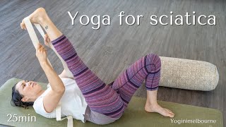 Yoga for sciatica | pain relief | strengthen & release | 25min