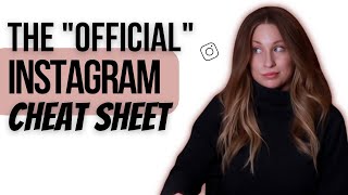 The "Official" Instagram Cheat-Sheet [Instagram Algorithm 2021 Tips]