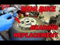 How to replace mini bike wheel bearings