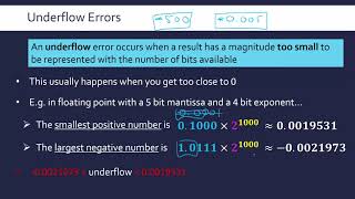 Overflow and Underflow Errors