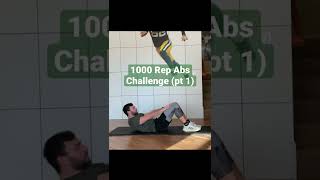 1000 REP ABS WORKOUT CHALLENGE | CAN YOU DO IT? #Shorts