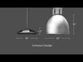 Meteor | Whiz 2.0 High Ceiling LED Pendant Fixture with Tunable Option