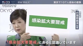 【news23】東京 新規感染者107人の衝撃