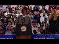 kelly rowland delivers remarks at a kamala harris rally in houston texas