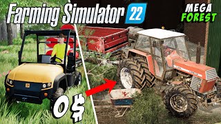 MEGA Challenge from $0 in the forest🚜MEGA CUT ep. 1