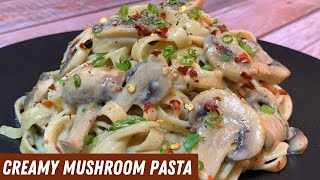 Creamy Garlic Mushroom Pasta / ক্রিমি গার্লিক মাশরুম পাস্তা'র সহজ রেসিপি