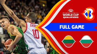 Lithuania v Bulgaria | Full Game - FIBA Basketball World Cup 2023 - European Qualifiers