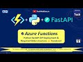ZIP Deploy Python FastAPI on Azure Functions | for Beginners | with VS Code