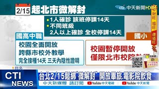 【每日必看】北市自行宣布微解封 柯文哲:社區是乾淨的｜本土+4 高雄苗栗還在燒 3例感染源不明@中天電視CtiTv 20220215